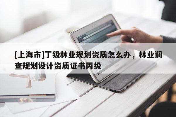 [上海市]丁级林业规划资质怎么办，林业调查规划设计资质证书丙级