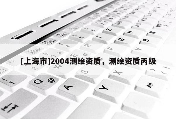 [上海市]2004测绘资质，测绘资质丙级