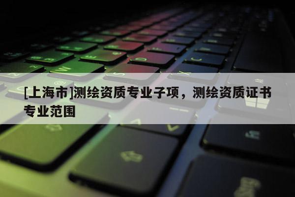 [上海市]测绘资质专业子项，测绘资质证书专业范围