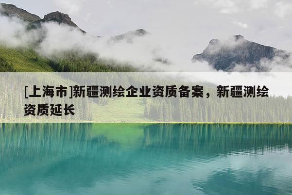 [上海市]新疆测绘企业资质备案，新疆测绘资质延长
