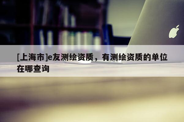 [上海市]e友测绘资质，有测绘资质的单位在哪查询