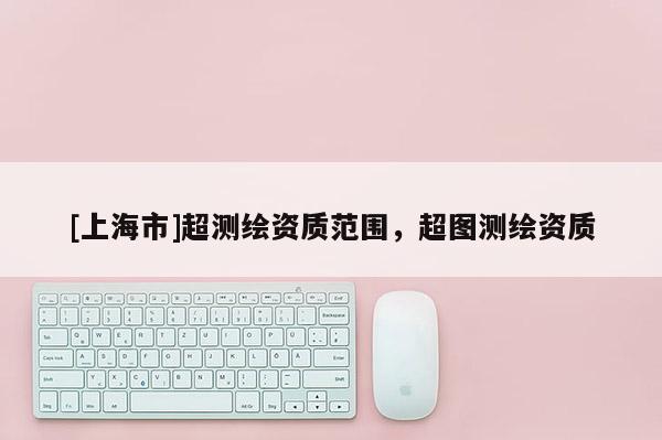 [上海市]超测绘资质范围，超图测绘资质