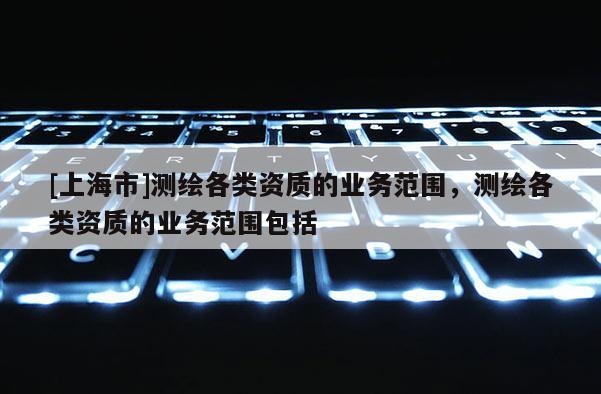 [上海市]测绘各类资质的业务范围，测绘各类资质的业务范围包括