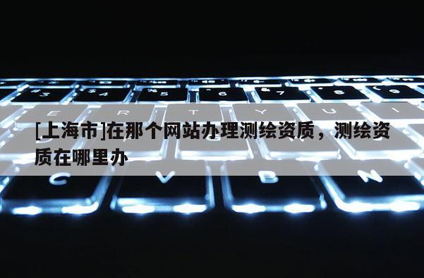 [上海市]在那个网站办理测绘资质，测绘资质在哪里办