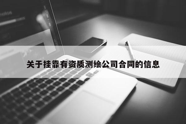 关于挂靠有资质测绘公司合同的信息