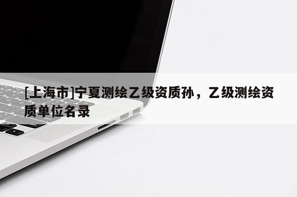 [上海市]宁夏测绘乙级资质孙，乙级测绘资质单位名录
