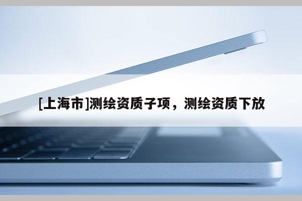 [上海市]测绘资质子项，测绘资质下放