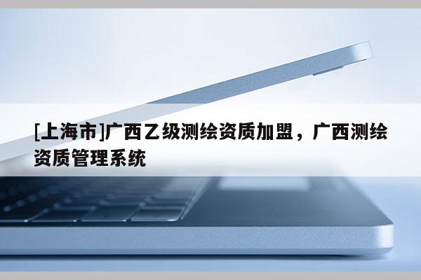 [上海市]广西乙级测绘资质加盟，广西测绘资质管理系统