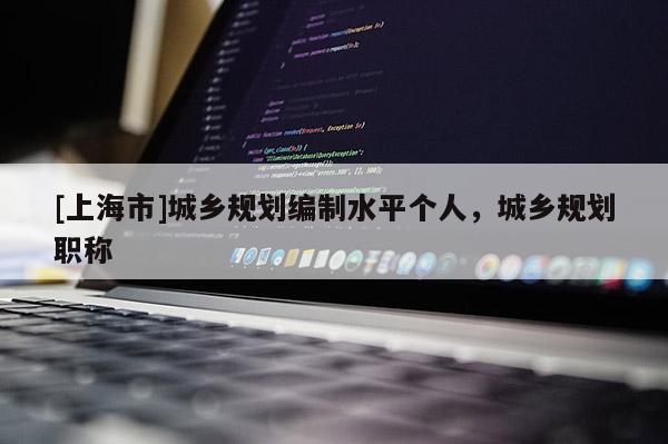 [上海市]城乡规划编制水平个人，城乡规划职称