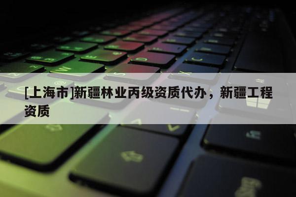[上海市]新疆林业丙级资质代办，新疆工程资质