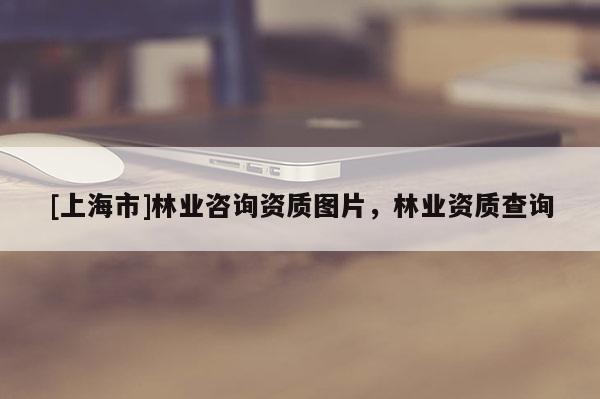 [上海市]林业咨询资质图片，林业资质查询