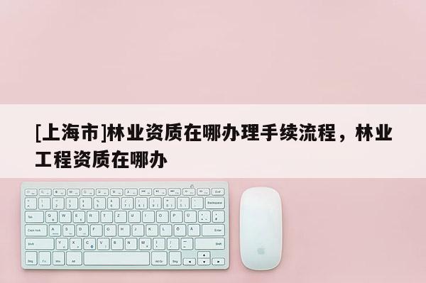 [上海市]林业资质在哪办理手续流程，林业工程资质在哪办