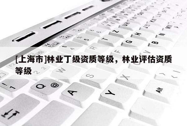 [上海市]林业丁级资质等级，林业评估资质等级
