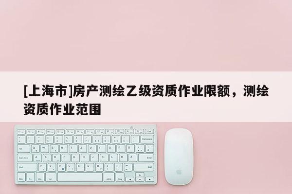 [上海市]房产测绘乙级资质作业限额，测绘资质作业范围