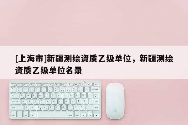 [上海市]新疆测绘资质乙级单位，新疆测绘资质乙级单位名录