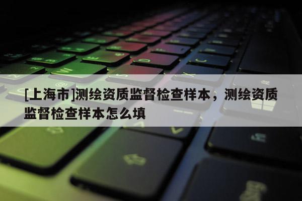 [上海市]测绘资质监督检查样本，测绘资质监督检查样本怎么填