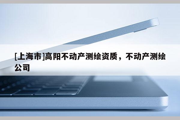 [上海市]高阳不动产测绘资质，不动产测绘公司