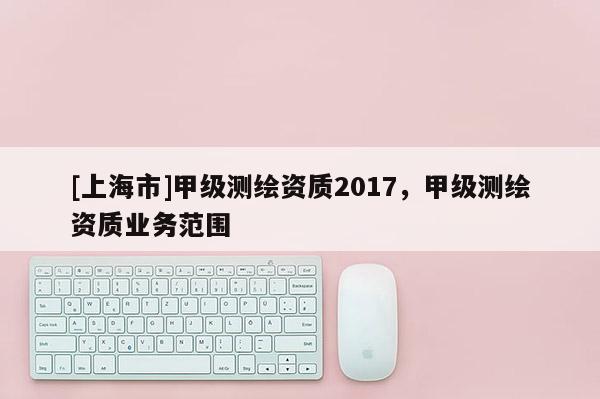 [上海市]甲级测绘资质2017，甲级测绘资质业务范围