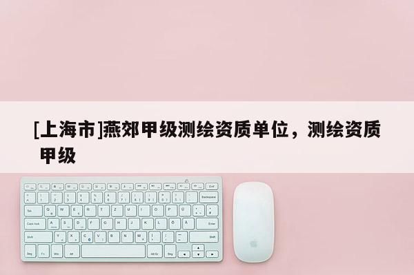 [上海市]燕郊甲级测绘资质单位，测绘资质 甲级