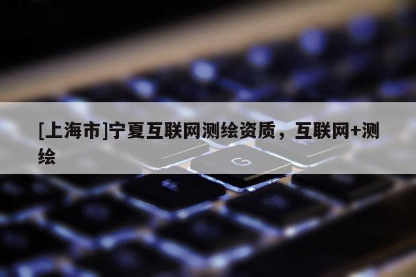 [上海市]宁夏互联网测绘资质，互联网+测绘